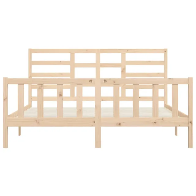 Cadre de lit sans matelas 200x200 cm bois massif de pin