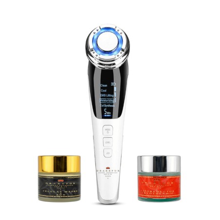 Facial Massager with Radiofrequency, Phototherapy and Electrostimulati