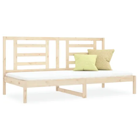 Lit de jour sans matelas 90x200 cm bois de pin massif