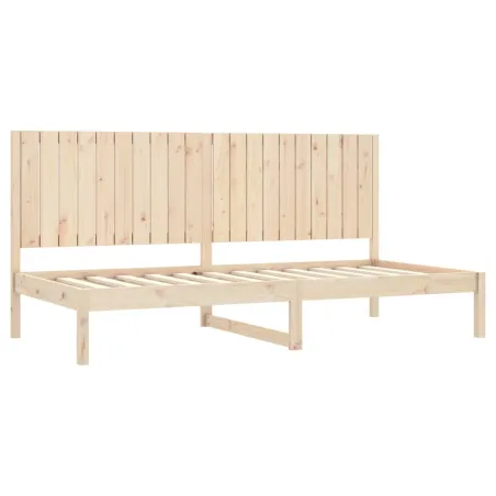 Lit de jour sans matelas 90x200 cm bois de pin massif