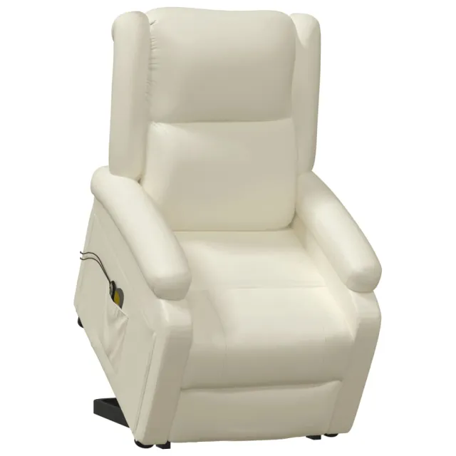 Fauteuil de massage Crème Similicuir
