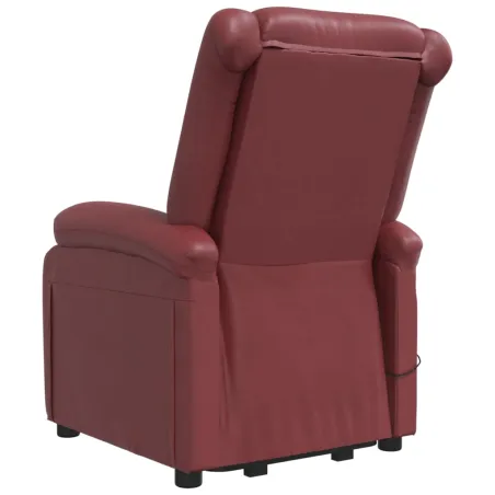 Fauteuil de massage Rouge bordeaux Similicuir