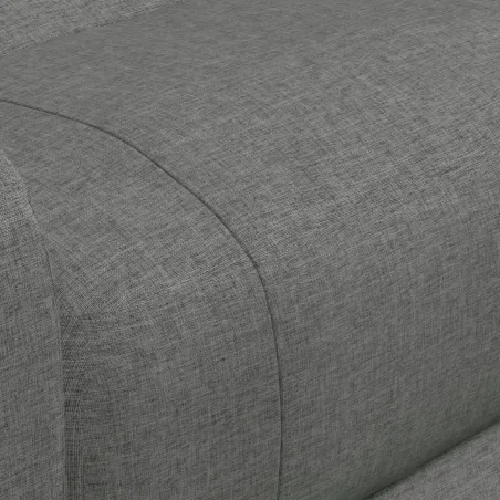 Fauteuil de massage inclinable Gris foncé Tissu