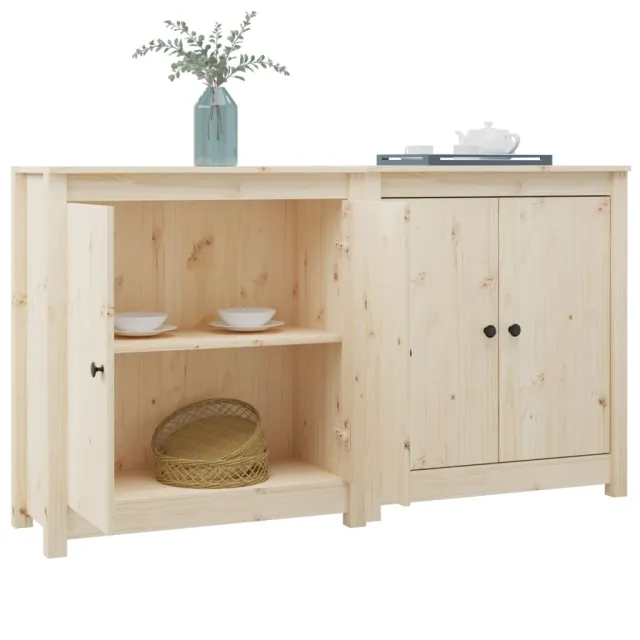 Buffets 2 pcs 70x35x80 cm bois massif de pin