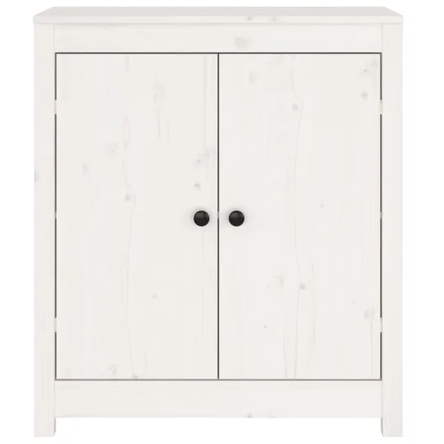 Buffets 2 pcs blanc 70x35x80 cm bois massif de pin