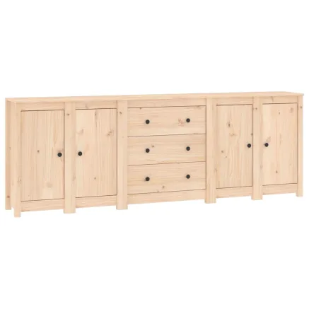 Buffet 230x35x80 cm Bois massif de pin 2