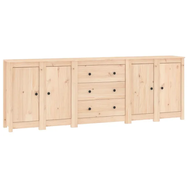 Buffet 230x35x80 cm Bois massif de pin