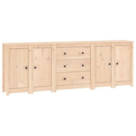 Buffet 230x35x80 cm Bois massif de pin