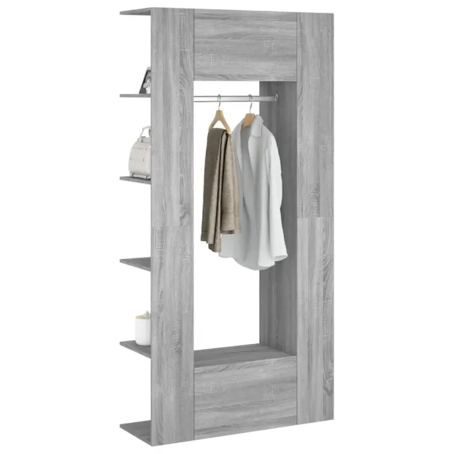 Armoires de couloir 2 pcs sonoma gris Bois d'ingénierie