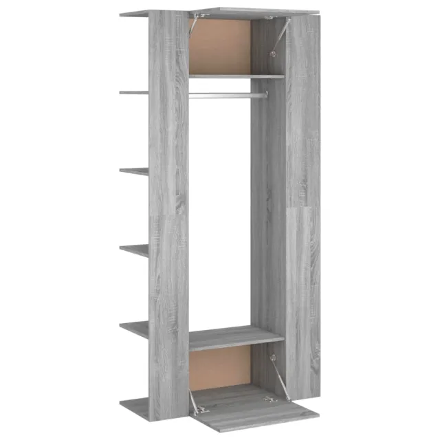 Armoires de couloir 2 pcs sonoma gris Bois d'ingénierie