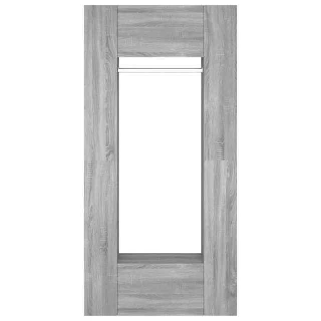 Armoires de couloir 2 pcs sonoma gris Bois d'ingénierie