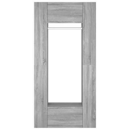 Armoires de couloir 2 pcs sonoma gris Bois d'ingénierie