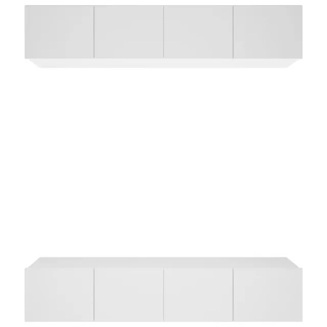 Meubles TV 4 pcs blanc 80x30x30 cm bois d'ingénierie