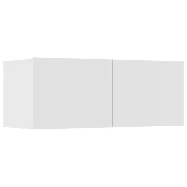 Meubles TV 4 pcs blanc 80x30x30 cm bois d'ingénierie