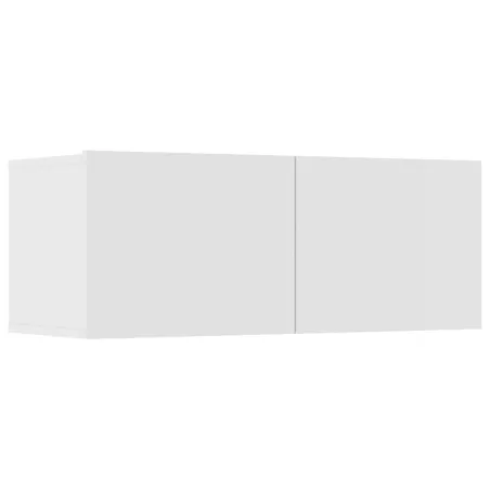 Meubles TV 4 pcs blanc 80x30x30 cm bois d'ingénierie