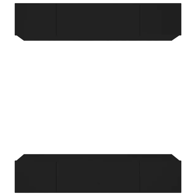 Meubles TV 4 pcs Noir 80x30x30 cm Bois d'ingénierie