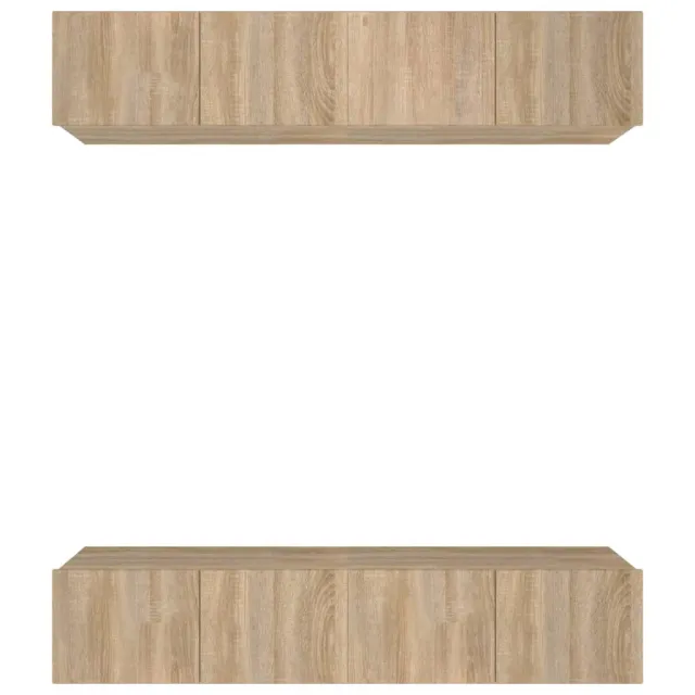 Meubles TV 4 pcs chêne sonoma 80x30x30 cm bois d'ingénierie