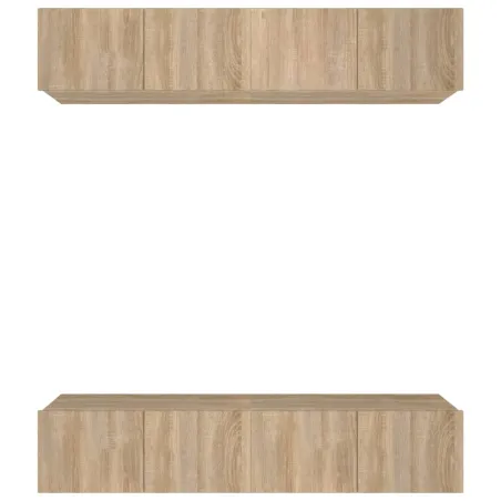 Meubles TV 4 pcs chêne sonoma 80x30x30 cm bois d'ingénierie
