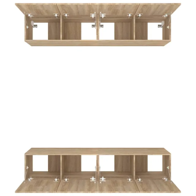Meubles TV 4 pcs chêne sonoma 80x30x30 cm bois d'ingénierie