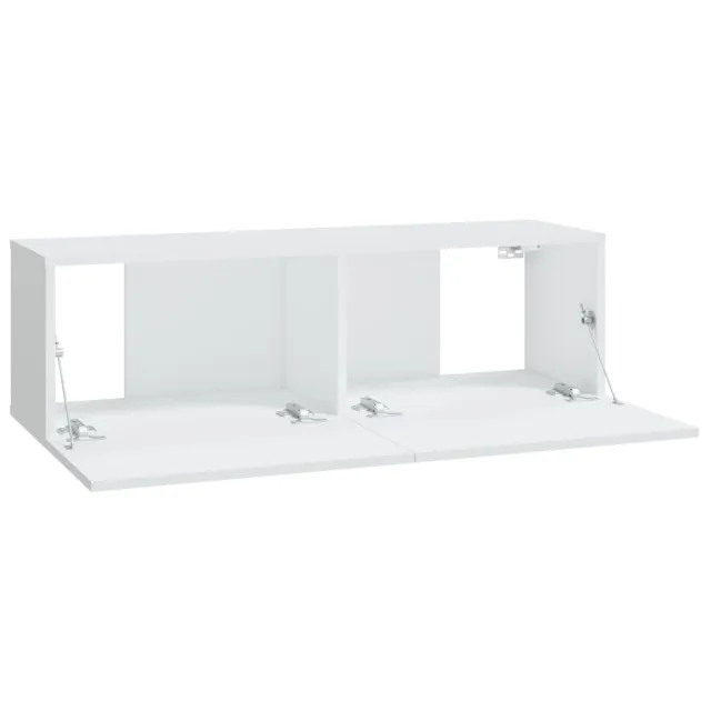 Meubles TV muraux 4 pcs blanc 100x30x30 cm