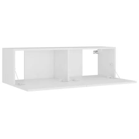 Ensemble de meubles TV 8 pcs Blanc Bois d'ingénierie