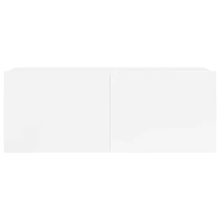 Ensemble de meubles TV 5 pcs Blanc Bois d'ingénierie