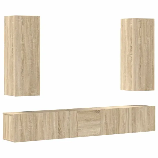Ensemble de meubles TV 5 pcs Chêne sonoma Bois d'ingénierie