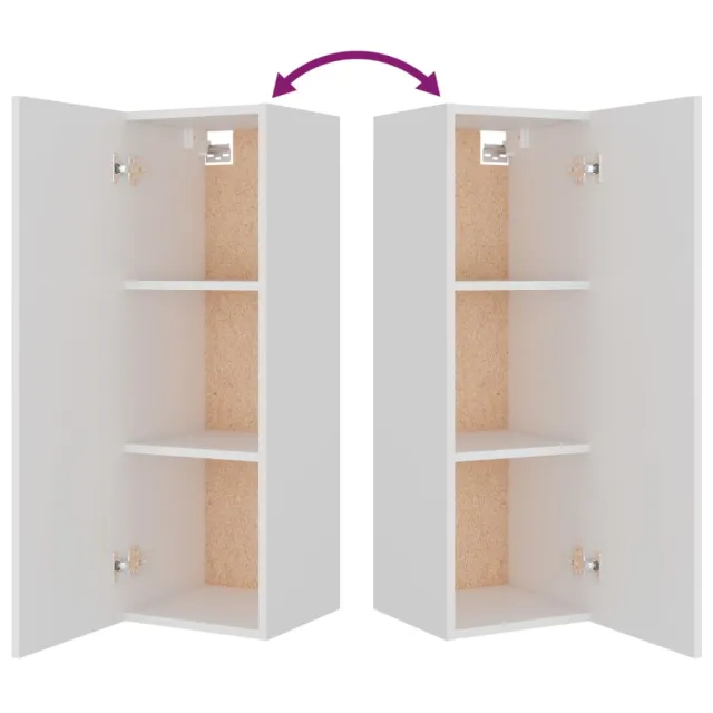 Ensemble de meubles TV 8 pcs Blanc Bois d'ingénierie