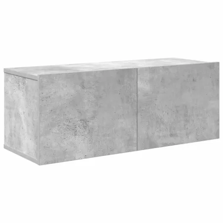 Ensemble de meubles TV 7 pcs Gris béton Bois d'ingénierie