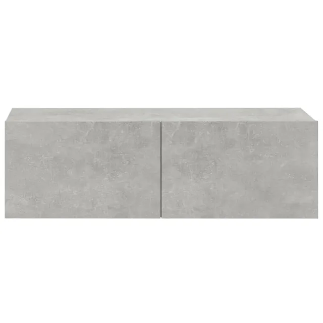 Ensemble de meubles TV 3 pcs Gris béton Bois d'ingénierie