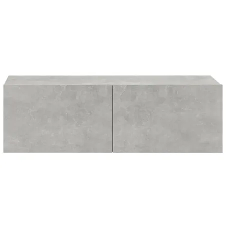 Ensemble de meubles TV 3 pcs Gris béton Bois d'ingénierie