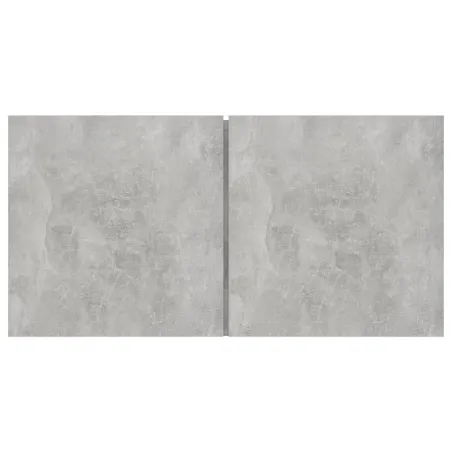 Ensemble de meubles TV 4 pcs Gris béton Bois d'ingénierie