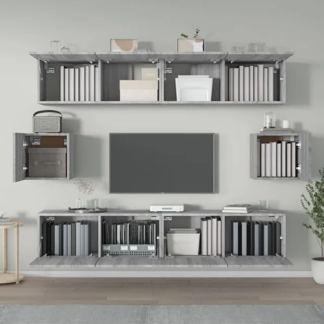 Ensemble de meubles TV 6 pcs Sonoma gris Bois d'ingénierie