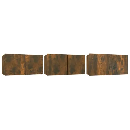 Ensemble de meubles TV 5 pcs Chêne fumé Bois d'ingénierie