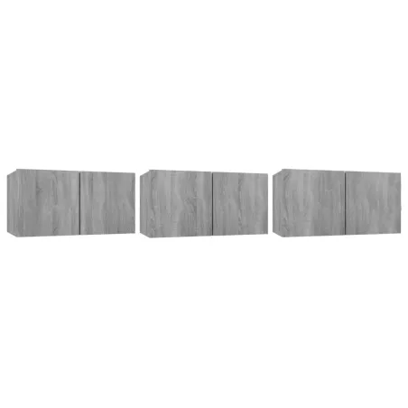 Ensemble de meubles TV 5 pcs Sonoma gris Bois d'ingénierie