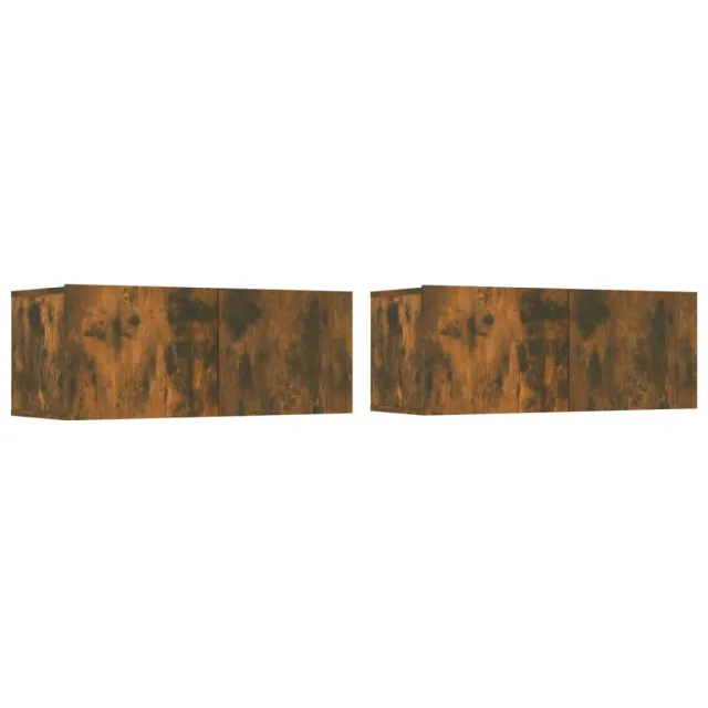 Ensemble de meubles TV 5 pcs Chêne fumé Bois d'ingénierie