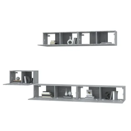 Ensemble de meubles TV 5 pcs Sonoma gris Bois d'ingénierie