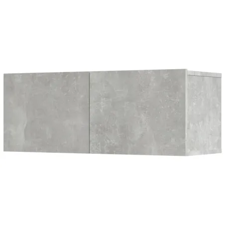 Ensemble de meubles TV 5 pcs Gris béton Bois d'ingénierie