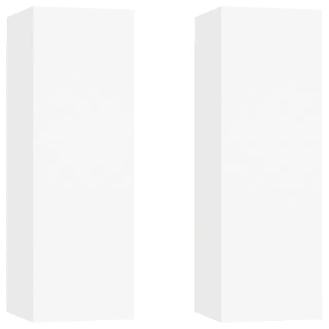 Ensemble de meubles TV 6 pcs Blanc Bois d'ingénierie