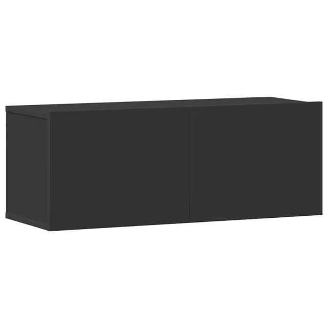 Ensemble de meubles TV 3 pcs Noir Bois d'ingénierie