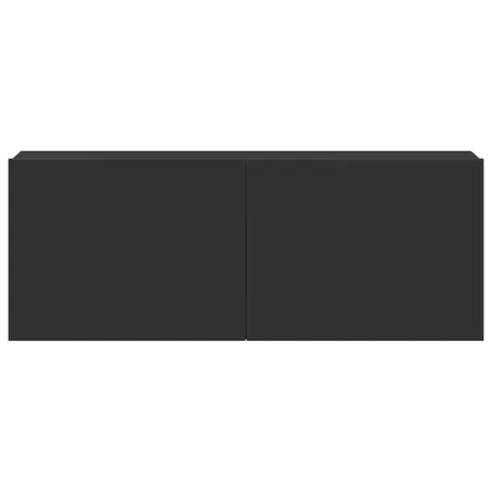 Ensemble de meubles TV 3 pcs Noir Bois d'ingénierie