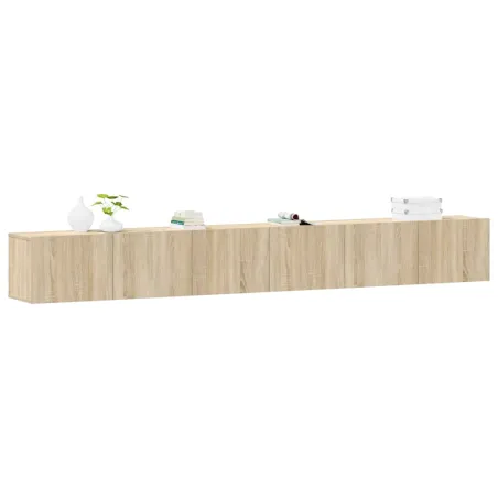 Ensemble de meubles TV 3 pcs Chêne sonoma Bois d'ingénierie