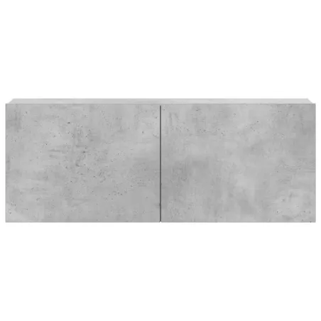 Ensemble de meubles TV 3 pcs Gris béton Bois d'ingénierie