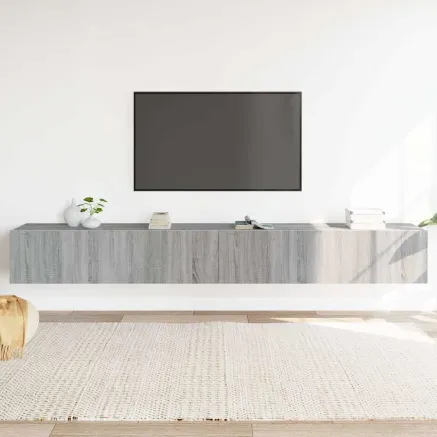 Ensemble de meubles TV 3 pcs Sonoma gris Bois d'ingénierie