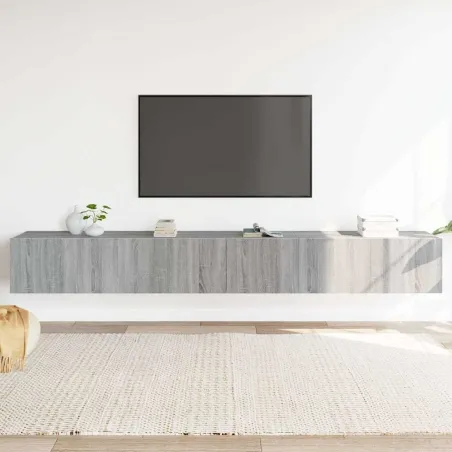 Ensemble de meubles TV 3 pcs Sonoma gris Bois d'ingénierie