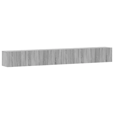 Ensemble de meubles TV 3 pcs Sonoma gris Bois d'ingénierie