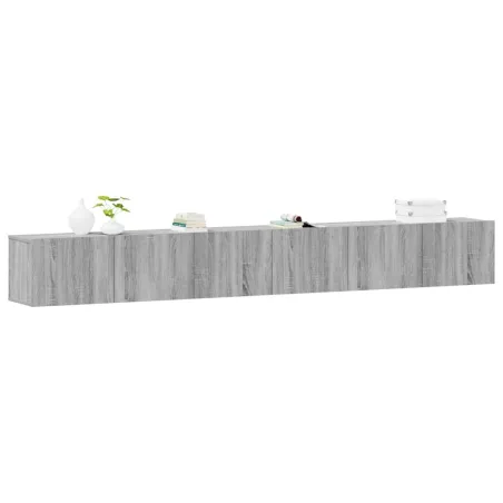 Ensemble de meubles TV 3 pcs Sonoma gris Bois d'ingénierie