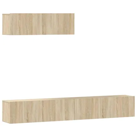 Ensemble de meubles TV 3 pcs Chêne sonoma Bois d'ingénierie 2