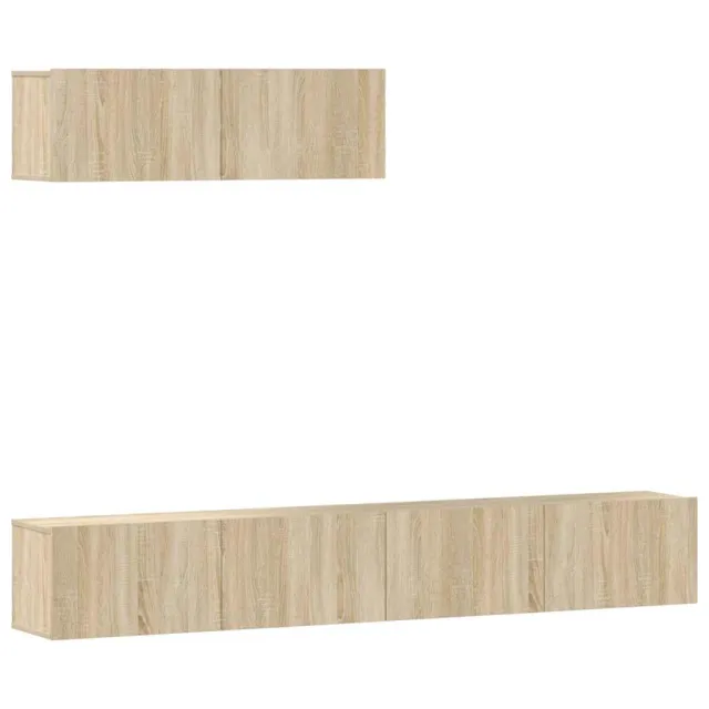 Ensemble de meubles TV 3 pcs Chêne sonoma Bois d'ingénierie