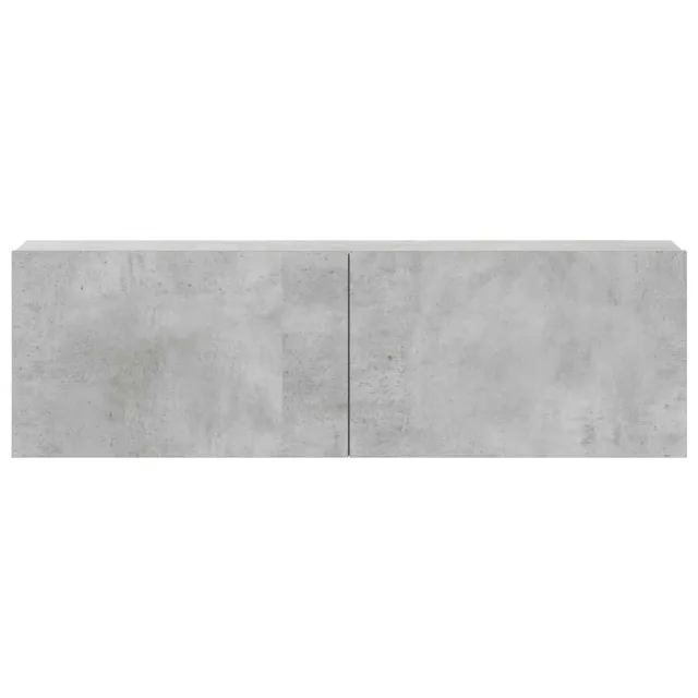 Ensemble de meubles TV 3 pcs Gris béton Bois d'ingénierie